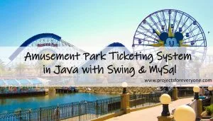amusement park java project