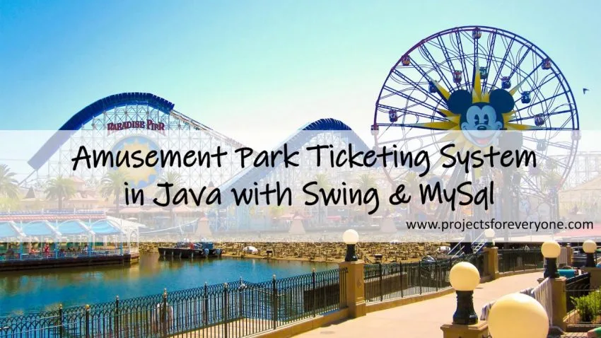 amusement park java project