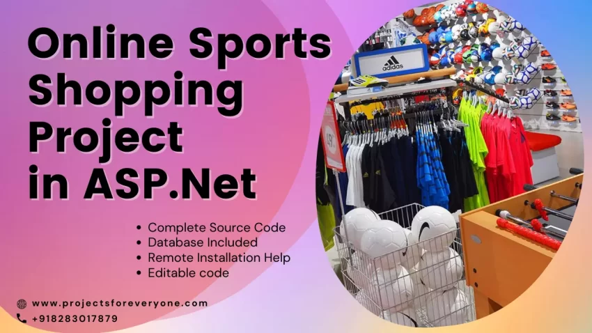 Online Sports Shopping Website Project in Asp.Net with C#.Net and SQL server with source code