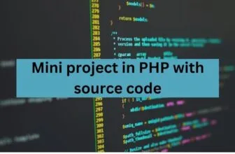 Mini project in PHP with source code