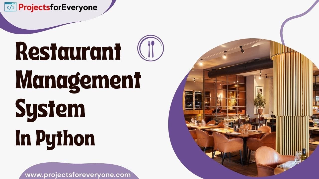 Restaurant Management System In Python